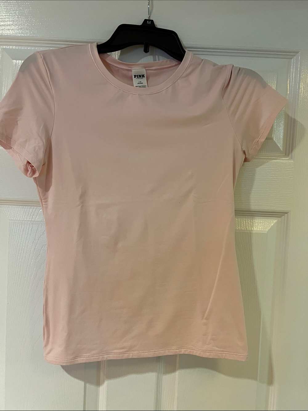 PINK Victoria's Secret Pale Pink Crewneck Short Sleeve Tee